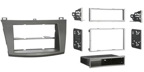 2-DIN frame Mazda 3-serie 09-14 met bakje, zwart