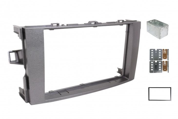 2-DIN frame Toyota Auris 07- ECO donker zilver